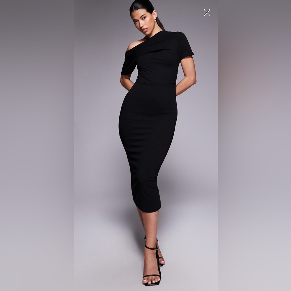 ASOS Black One-Shoulder Dress